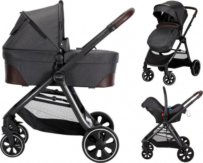 x-adventure kinderwagen xline v2 incl. autostoel - domino bij